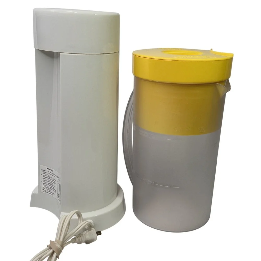 Mr. Coffee Iced Tea Maker TM1S White Yellow 2 Quart Pitcher Brewing System